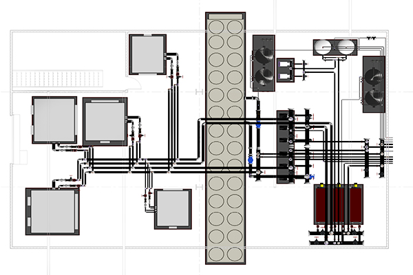 Boiler Room 2D Plan - With Revit